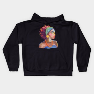 Cute Afro Women Kids Hoodie